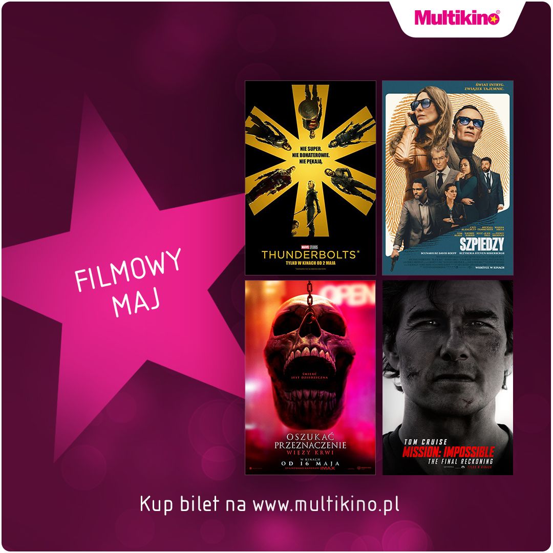 Majowe premiery w Multikino Polska w Galerii Rumia. 