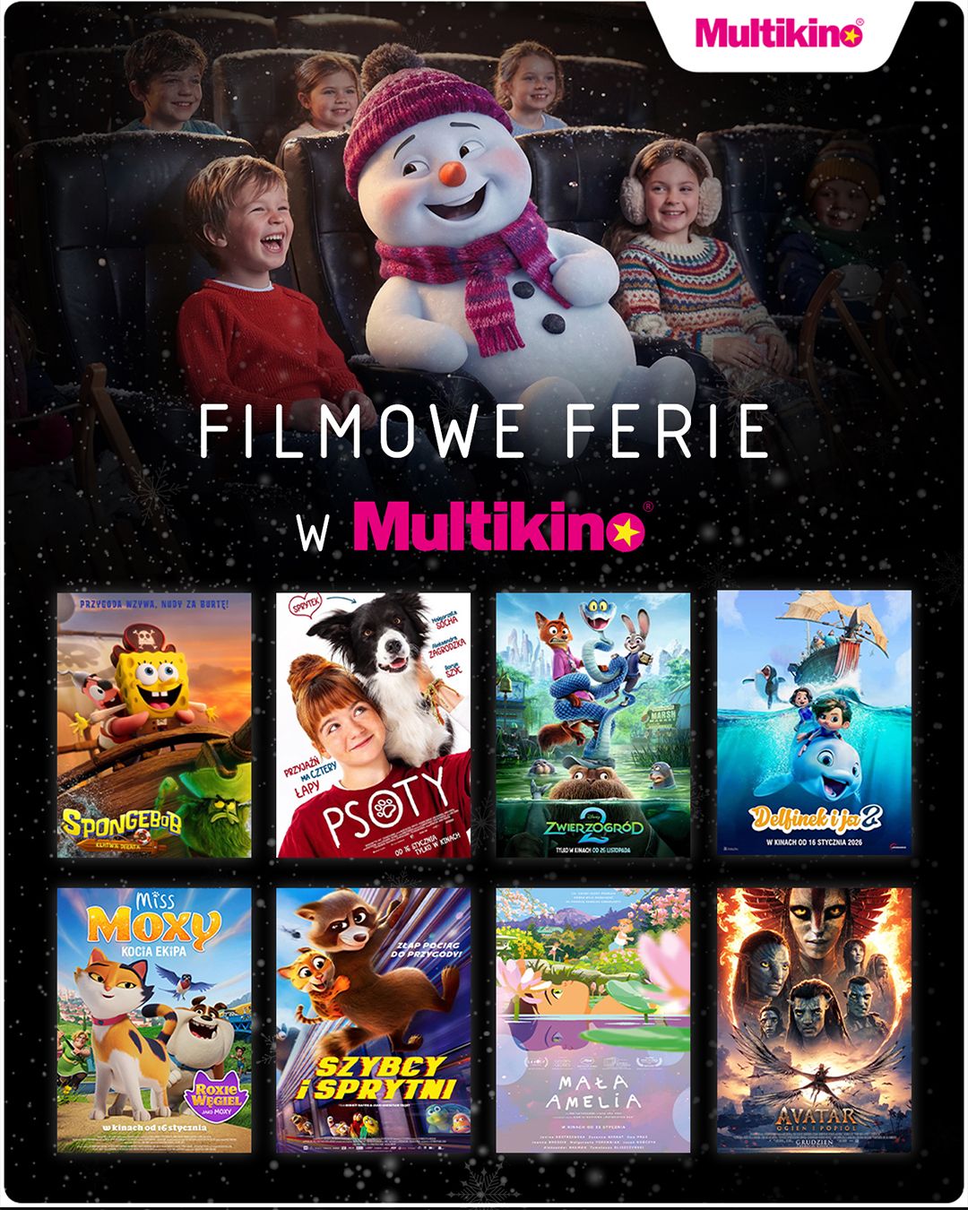 Ferie w kinie ze SpongeBobem, Judy Hops czy Delfinkiem?