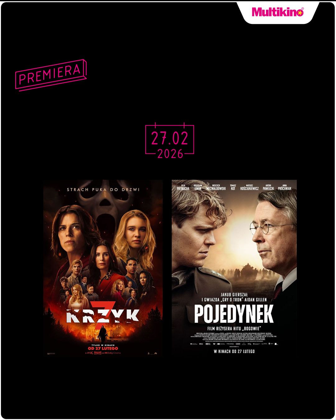 GORĄCE PREMIERY W MULTIKINO w GALERII RUMIA!